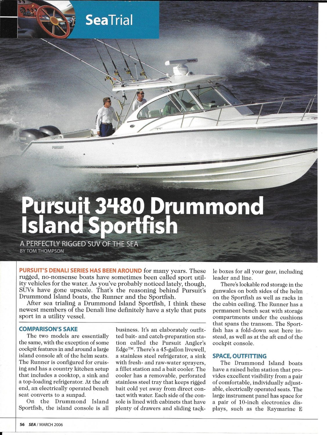 2006 Pursuit 3480 Drummond Island Sportfish Boat Review & Specs Nice