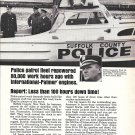 1966 International Marine Power Ad-Great Photo of Suffolk County Police Boat