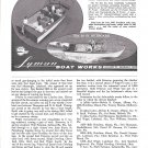 1961 Lyman Boat Works Ad- Photo of 24' & 16' Models