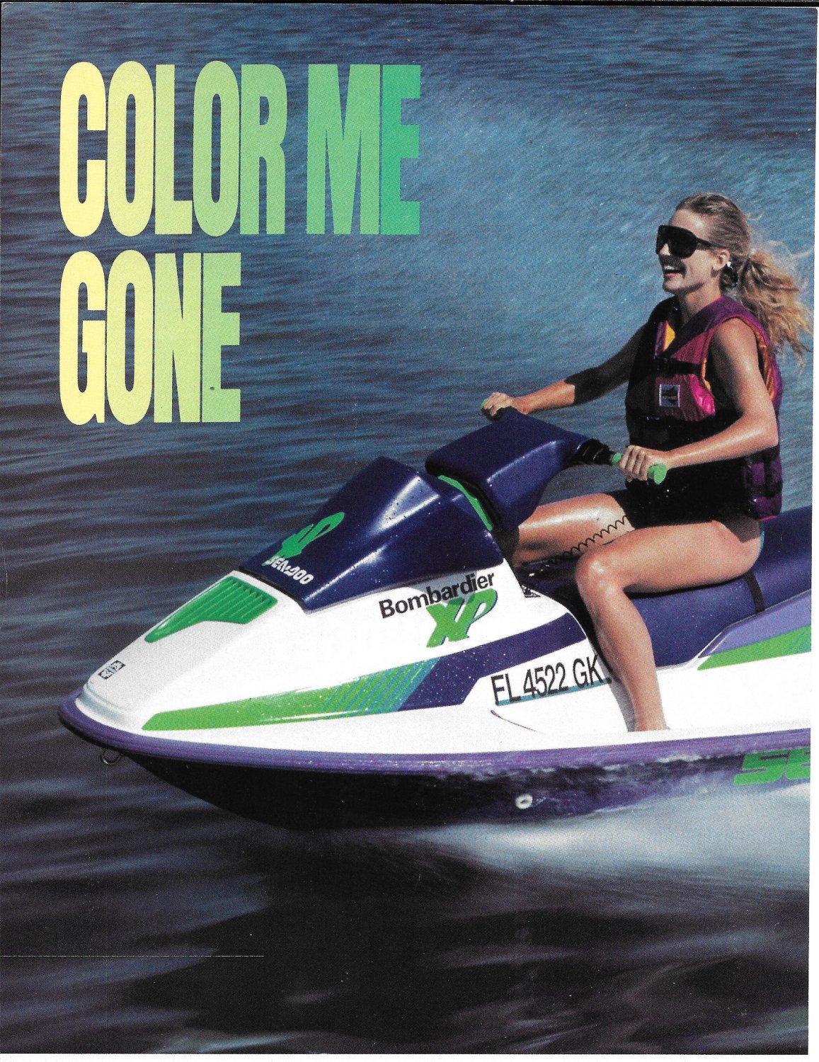 1990 Bombardier Sea Doo XP Watercraft Review & Specs Nice Photos