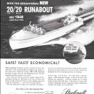 1948 Steelcraft 20/ 20 Runabout Boat Ad- Drawing