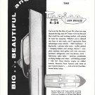 1955 Trojan Sea Breee Model 4-24 Boat Ad- Nice Drawing
