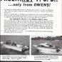 1958 Owens Yacht Co 2 Page Ad- Photos of 5 Models