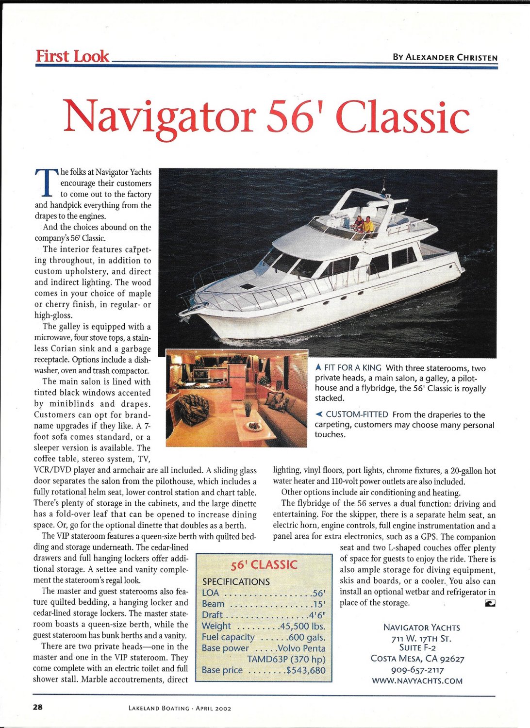 navigator yachts review