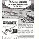 1960 Holsclaw Challenger Boat Trailers Ad- Nice Photo