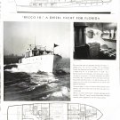 Old 1940 Grebe 57’ Yacht Ad Nice Photo of Rocco III