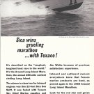 1960 Texaco Marine Ad- Nice Photo of 23' Sica Sea Skiff Boat