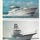 1973 Bertram 46 & Striker 44 2 Page New Boats Color Ad-Specs & Photo