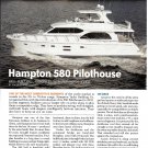 2010 Hampton 580 Pilothouse Yacht Review- Boat Specs & Nice Photos
