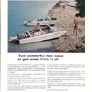 1965 Evinrude Boats Color Ad- Nice Photo of Sweet- 16 & Sport- 16