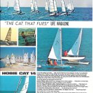 1970 Coast Catamaran Color Ad- Nice Photos Hobie Cat 14
