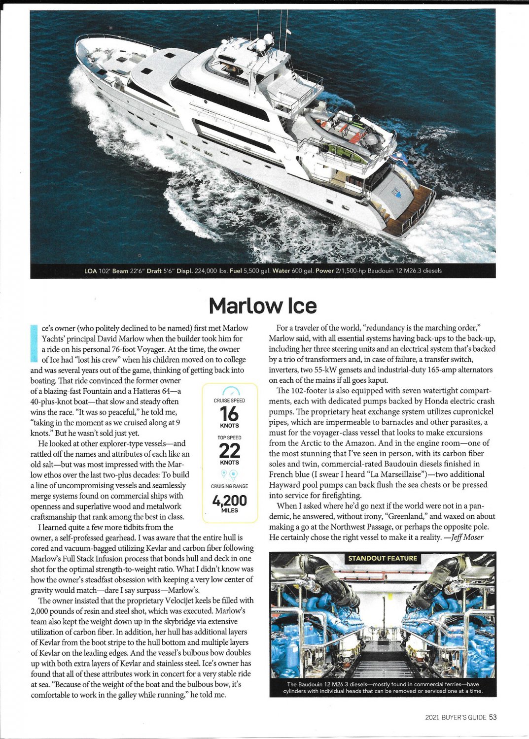 2021 Marlow Ice & Vicem 67 Yacht Reviews Boat Specs & Nice Photos