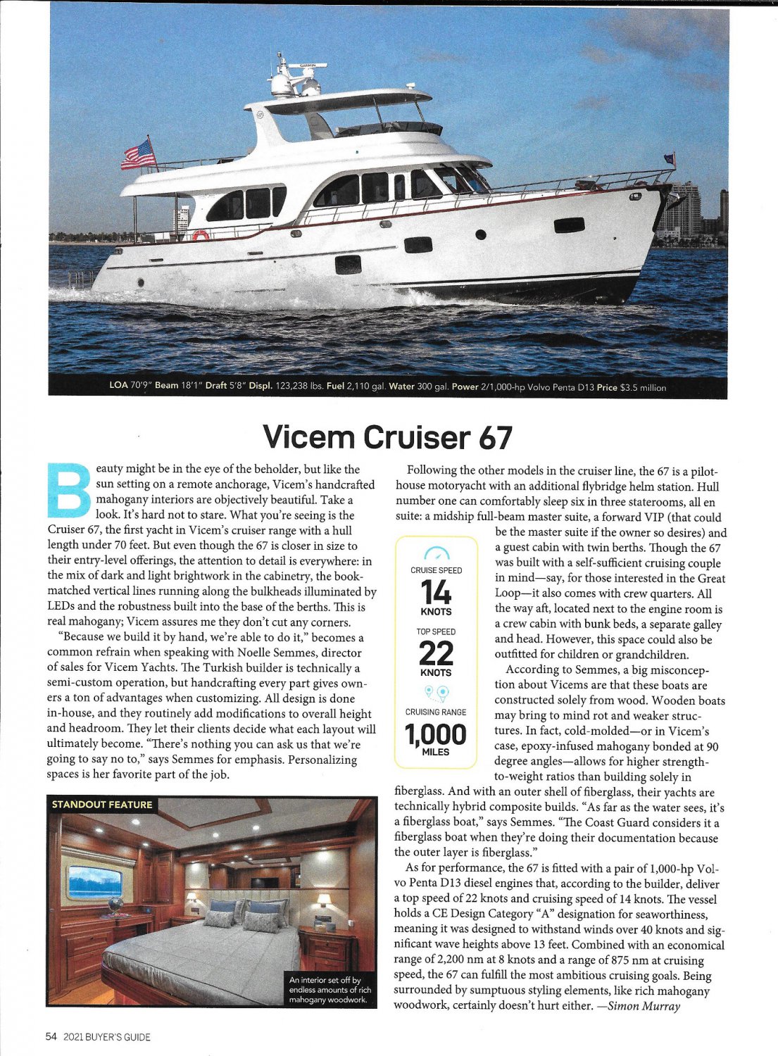 2021 Marlow Ice & Vicem 67 Yacht Reviews Boat Specs & Nice Photos