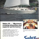 1986 Sabre 32 Yacht Color Ad- Nice Photo