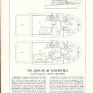 1977 Uniflite 38 Convertible Yacht Ad- Boat Specs & Drawing