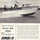 1958 Trojan Bimini- 19 Boat Ad- Nice Photo