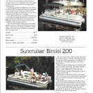 1997 Premier 250 & Suncruiser Bimini 200 New Pontoon Boats Color Ad- Boat Specs & Photo