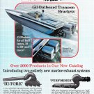 1985 Gil Marine Outboard Transom Brackets Color Ad- Nice Photo Wellcraft Boat