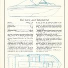 1972 Dick Cole 20 Cathedral Hull Boat Ad- Boat Specs & Drawing