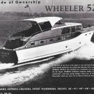 1951 Wheeler 52' Yacht Ad- Great Photo "Sea Wind II"