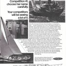 1970 Henry Hinckley Competition 41 Sailboat Ad- Nice Photo