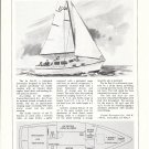 1974 Coastal Recreation La Paz 25 Sailboat Ad- Boat Specs & Drawing