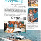 1965 Owens Empress Yacht Color Ad- Nice Photo- Donna Reed
