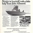 1971 John Allmand 23' Boat Ad- Nice Photo