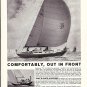 1966 Allied Boat Co 2 Page Ad- Drawing & Photo Luders 33 & seabreeze 35