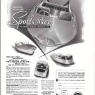 1957 British Marine Products Willerby Sports- Skee Boats Ad- Nice Photo