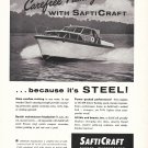 1959 SaftiCraft Boat Ad- Nice Photo