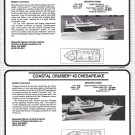 1987 Coastal Cruiser 42 & 42 Chesapeake New Yachts Ad- Photo & Boat Specs