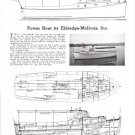 1948 Gulliford & Eldredge- McInnis 39' Power Boat Ad- Photo & Drawing