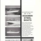 1959 Roamer Steel Boats Ad- Photo of 25- 35- 52' Models
