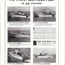 1959 Matthews Yacht Co Ad- Photos of 5 42' Models