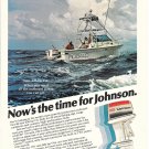 1978 Johnson 235 HP Outboard Motor Color Ad- Nice Photo Robalo Boat