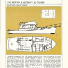1978 Morton & Hersloff 42 & Kirby 30 2 Page Double Boat Ads- Boat Specs & Drawings