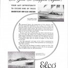 1949 Electric Boat Co Ad- Photo of Elco 35 & Elco 40