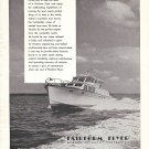 1961 Huckins Linwood 53 & Summercraft 29.5 Boats 2 Pg Double Ad- Photo & Drawing