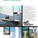 1967 Starcraft Sailboats 2 Page Color Ad- Nice Photo Skylark 14 & Upstart 16
