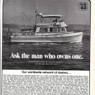 Old 1976 American Marine LTD Grand Banks 42 Diesel Cruiser Boat Ad- Nice Photo