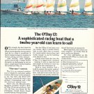 Old 1976 O'Day 12 Sailboat Color Ad- Nice Photo