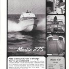 Old 1965 Marlin 275 Boat Ad- Nice Photo