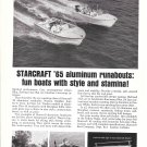 Old 1965 Starcraft Boats & Chris- Craft 33 2 Page Double Boats Ad- Photos