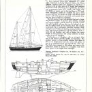 1975 Tartan 41 & O'day 32 Sailboats 2 page Double Ad- Nice Photo & Drawing