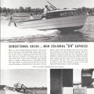 1958 Colonial 24 Boat & Matthews 42 2 Page Double Ad- Nice Photos