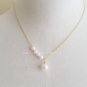 Elegant Pearl Gold Chain Japanese Style Necklace