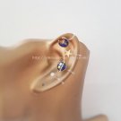 Blue Fantasy Planet Cosmic Ear Clips Set