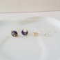 Blue Fantasy Planet Cosmic Ear Clips Set