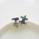 Exquisite Japanese Style Puzzle Star Stud Earrings
